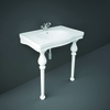 Lavabo Consolle Tradizionale - Bianco Lucido - 845 x 575mm - Rak Washington