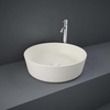 Lavabo da Appoggio Moderno Rotondo - Greige Opaco - 420mm (Senza Fori per Rubinetteria) - Hudson Reed x RAK Feeling