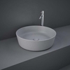 Lavabo da Appoggio Moderno Rotondo - Grigio Opaco - 420mm (Senza Fori per Rubinetteria) - Hudson Reed x RAK Feeling