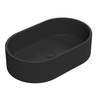 Lavabo da Appoggio Ovale Moderno Nero Opaco – 565 mm x 350 mm