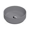 Lavabo da Appoggio Rotondo Moderno Grigio Opaco - 350 mm