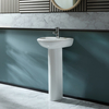 Lavabo Moderno su Colonna da 450mm - (1 foro per la Rubinetteria)