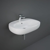 Lavabo Sospeso Moderno - Bianco Lucido - 660mm x 440mm (1 foro) – Hudson Reed x RAK Illusion
