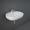 Lavabo Sospeso Moderno - Bianco Lucido - 610mm x 440mm (1 foro) – Hudson Reed x RAK Illusion