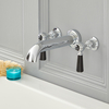 Miscelatore Lavabo Tradizionale a 3 Fori Topaz Rubinetteria Lavabo 3 Fori Ottone Cromato