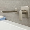 Miscelatore Manuale ad 1 Via per Lavabo e Vasca con Finitura in Nichel Spazzolato ed Erogatore - Aldwick