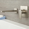 Miscelatore Manuale ad 1 Via per Lavabo o Vasca in Nichel Spazzolato Completo di Erogatore - Harting