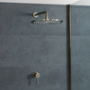 Miscelatore Manuale e Soffione Ø300mm - Ottone Spazzolato - Clarus
