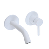 Miscelatore Moderno a Parete per Lavabo - Bianco Gesso