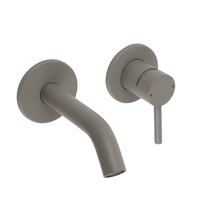 Miscelatore Moderno a Parete per Lavabo - Grigio