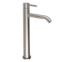 Miscelatore Moderno Alto per Lavabo Monoforo - Acciaio
