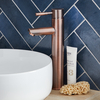 Miscelatore Moderno Alto per Lavabo Monoforo - Rame - Eris