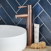 Miscelatore Moderno Alto per Lavabo Monoforo - Rame - Eris