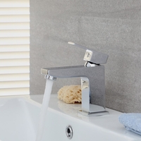 Miscelatore Moderno Quadrato per Lavabo Monoforo - Scelta di Finiture