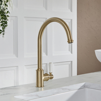 Miscelatore Monocomando Tradizionale per Lavabo Cucina - Oro Satinato
