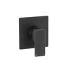 Miscelatore Termostatico Moderno Quadrato Manuale – 1 Via – Nero – Preto