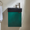 Mobile Bagno Sospeso da 400mm con Lavabo - Scelta di Finiture e Maniglie - Cluo