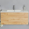 Mobile Bagno Sospeso Rovere Dorato 800mm con Lavabo Integrato e Opzione LED - Newington