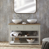 Mobile Bagno Tradizionale da 1240mm Bianco Antico con Lavabo - Scelta di Lavabo & Maniglia - Stratford