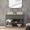 Mobile Bagno Tradizionale da 1240mm Grigio Chiaro con Lavabo - Scelta di Lavabo & Maniglia - Stratford
