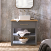 Mobile Bagno Tradizionale da 840mm Grigio Chiaro con Lavabo - Stratford - Scelta di Lavabo & Maniglia - Stratford
