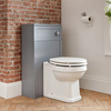 Mobile Bagno WC 500mm Grigio Chiaro con Sanitario WC a Terra - Warwick