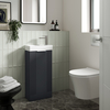 Mobile da Bagno Scanalato a Terra con Lavabo 400mm - Scelta della Finitura
