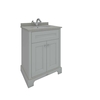 Mobile Tradizionale con Lavabo e Ripiano Grigio - 600mm - Scelta di Finitur - Rak Washington