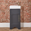 Mobile Tradizionale Grigio Nero 400mm con Lavabo - Scelta di Maniglie e Finiture - Thornton