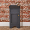 Mobile Tradizionale Grigio Nero 400mm con Lavabo Nero - Scelta di Maniglie e Finiture - Thornton