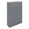 Mobile WC Tradizionale da 550 mm con Ripiano Grigio - Finitura a Scelta – Hudson Reed x RAK Washington