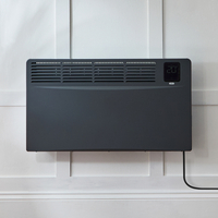 Pannello Convettore Elettrico Riscaldante Smart Cablato - Antracite - 2000w - 420mm x 755mm - Elio - ECOSO by Hudson Reed