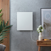 Pannello Riscaldante a Infrarossi Elettrico Intelligente Bianco senza Cornice e Presa Elettrica - 300 W - 500 mm x 590 mm