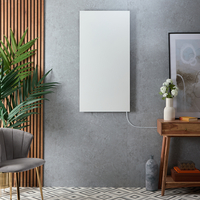 Pannello Riscaldante a Infrarossi Elettrico Intelligente Bianco senza Cornice e Presa Elettrica - 720 W - 595 mm x 1195 mm