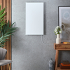 Pannello Riscaldante Elettrico a Infrarossi Smart - Bianco - con Cornice e Presa Elettrica - 450W - 505mm x 905mm