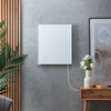 Pannello Riscaldante Elettrico a Infrarossi Smart - Bianco - con Cornice e Presa Elettrica- 300W - 505mm x 595mm