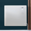 Pannello Riscaldante Smart in Vetro - con Presa Elettrica - Bianco - 1000W