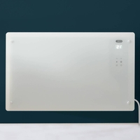 Pannello Riscaldante Smart in Vetro - con Presa Elettrica - Bianco - 2000W