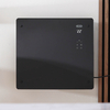 Pannello Riscaldante Smart in Vetro - con Presa Elettrica - Nero - 1000W