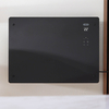 Pannello Riscaldante Smart in Vetro - con Presa Elettrica - Nero - 1500W