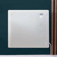 Pannello Riscaldante Smart in Vetro Cablato - Bianco - 1000W - 465mm x 510mm - Virtrum - ECOSO by Hudson Reed