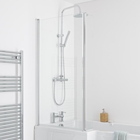 Parete Vasca da Bagno 1490 x 860mm Vetro Temperato 6mm di Sicurezza Cabina Doccia