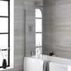 Parete Vasca da Bagno Quadrata 1400 x 800mm Quadrata Porta Doccia Box Doccia Anta Doccia Battente