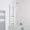Parete Vasca da Bagno Quadrata 1400 x 800mm Quadrata Porta Doccia Box Doccia Anta Doccia Battente