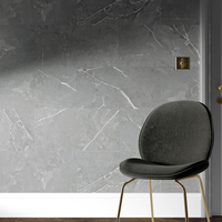 Piastrelle Murali in Materiale Composito per Pavimentazione da Bagno - 400mm x 800mm - Grigio (Juno Gree)