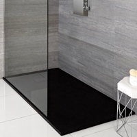 Piatto Doccia Rettangolare Grafite Effetto Ardesia Rockwell Rockwell 1700 x 800mm