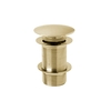 Piletta di Scarico per Lavabo Click-Clack senza Troppopieno - Color Oro (non Scanalato)