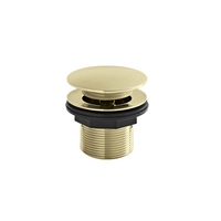 Piletta di Scarico per Vasca Click-Clack senza Troppopieno - Color Oro 60mm (non Scanalato)