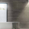 Pistrelle Murali in Materiale Composito per Pavimentazione da Bagno - 400mm x 800mm - Grigio (Brushed Grae)