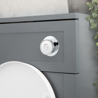 Placca di Comando WC Rotonda Cromata in ABS Finitura Cromata